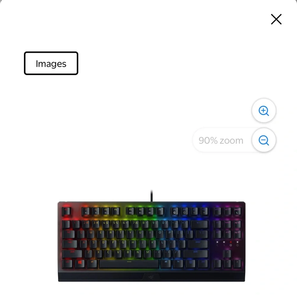 RGB Gaming Keyboard Razer Blackwidow V3 tenkeyless